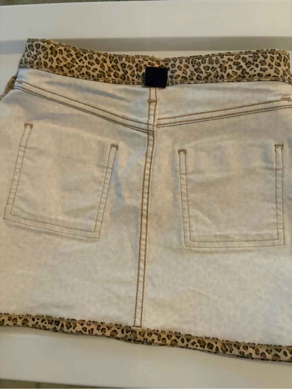 Crewcuts Leopard-Print Skirt in Tan and Black